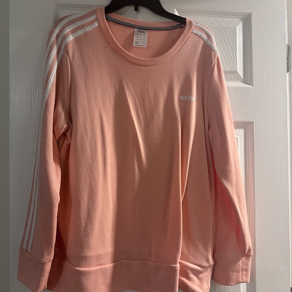 Adidas Women's Peach Crew Neck Sweater